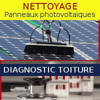 Diagnostic de toiture terrasse, et nettoyage de panneaux solaires photovoltaïques